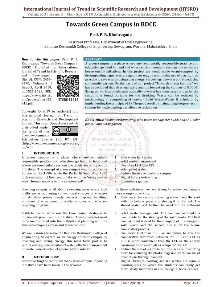 international journal of trend in scientific