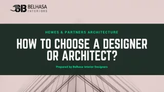 How to choose a designer or architect?
