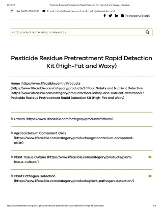 rapid pesticide detection kit