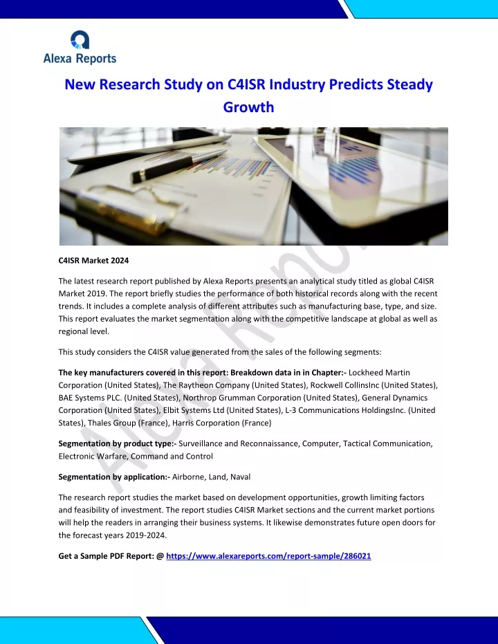 new research study on c4isr industry predicts