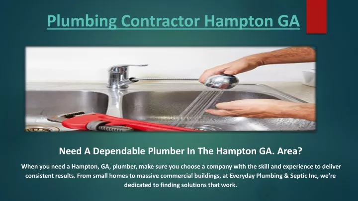 plumbing contractor hampton ga