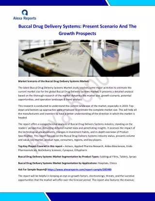 Buccal Drug Delivery Systems Market share
