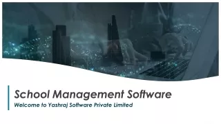 School Management Software | onlineyashraj.com