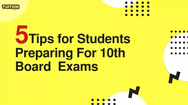 5 tips for students preparing for 10th board exams