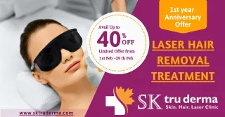 Laser Hair Removal Treatment in Sarjapur Road, Bangalore | SK truderma anniversary Offer 2020