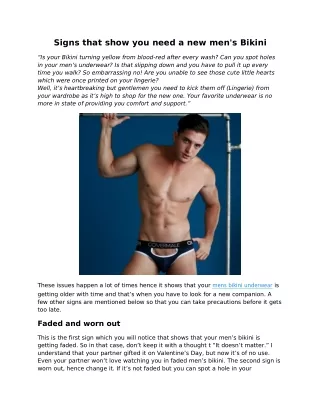 signs that show you need a new men s bikini
