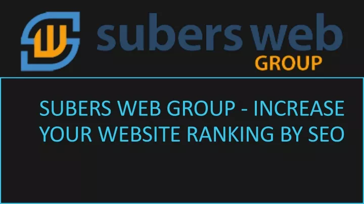 subers web group increase your website ranking