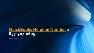 QuickBooks Helpline Number 1 855-907-0605