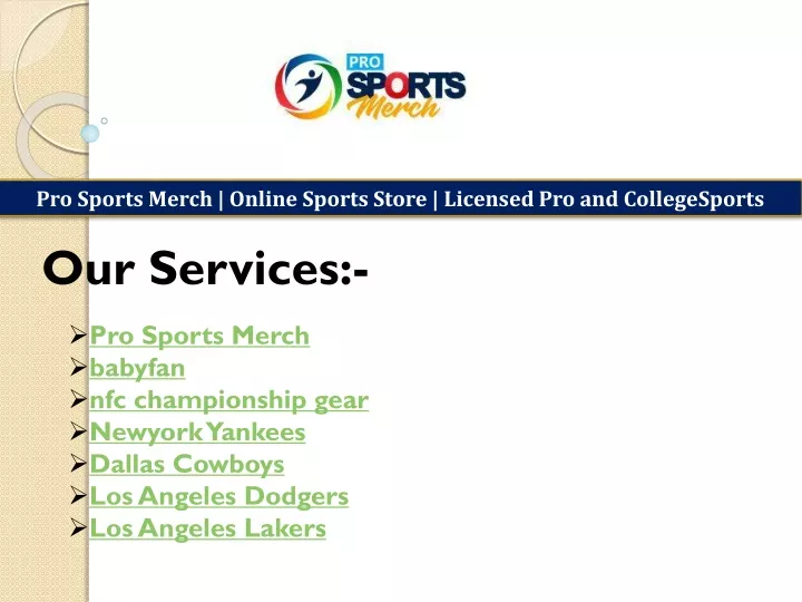 pro sports merch online sports store licensed