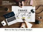 How to Set Up a Family Budget - slide 1