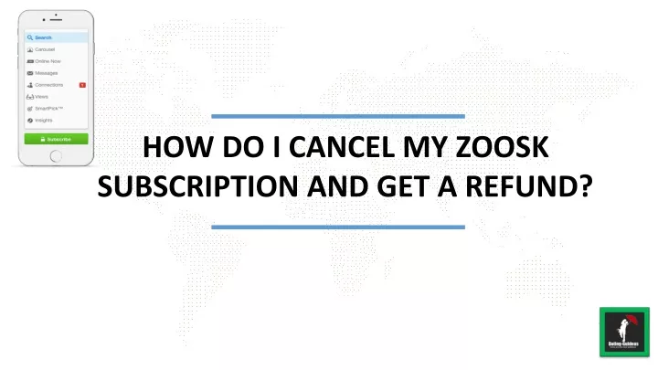 how do i cancel my zoosk subscription