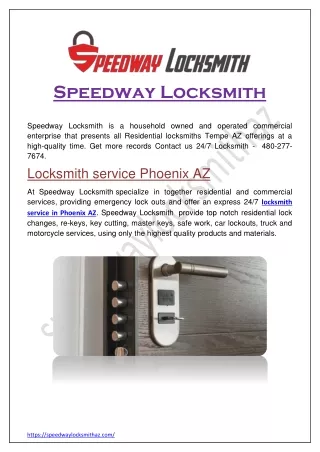 Locksmith service Phoenix AZ