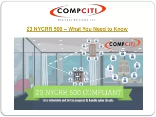 23 NYCRR 500 - What You Need to Know