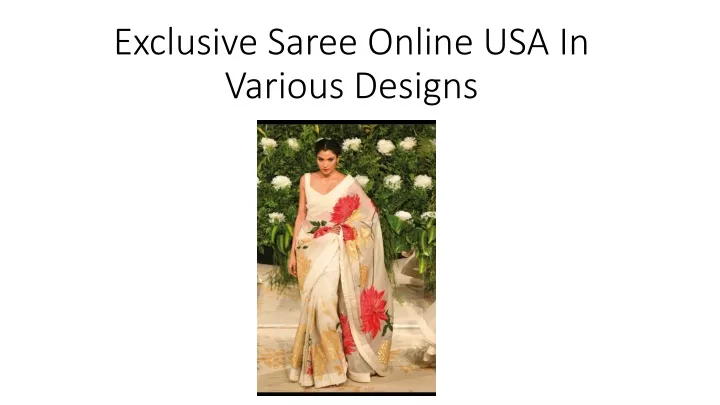 exclusive saree online usa i n various designs