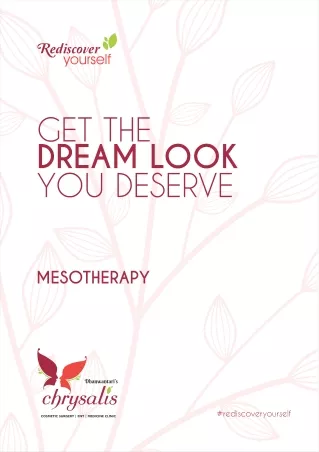 Mesotherapy - What it is, Benefits, Procedure, Recovery time, Risks and Much more