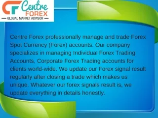 Forex trading signals provider