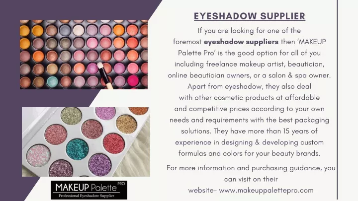 eyeshadow supplier