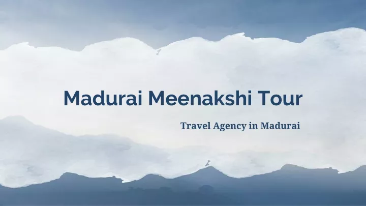 madurai meenakshi tour