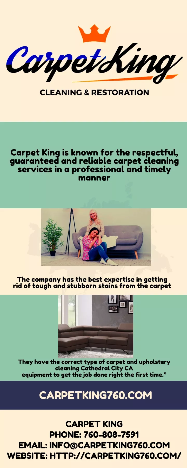 carpet king is known for the respectful