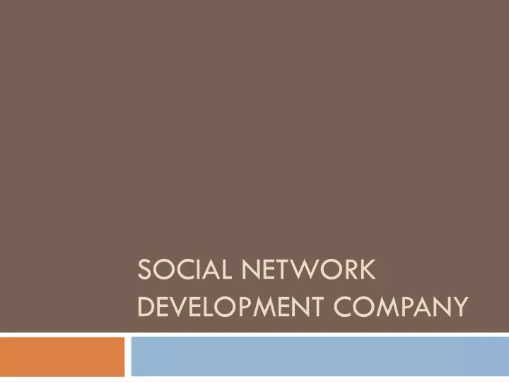 social network development company