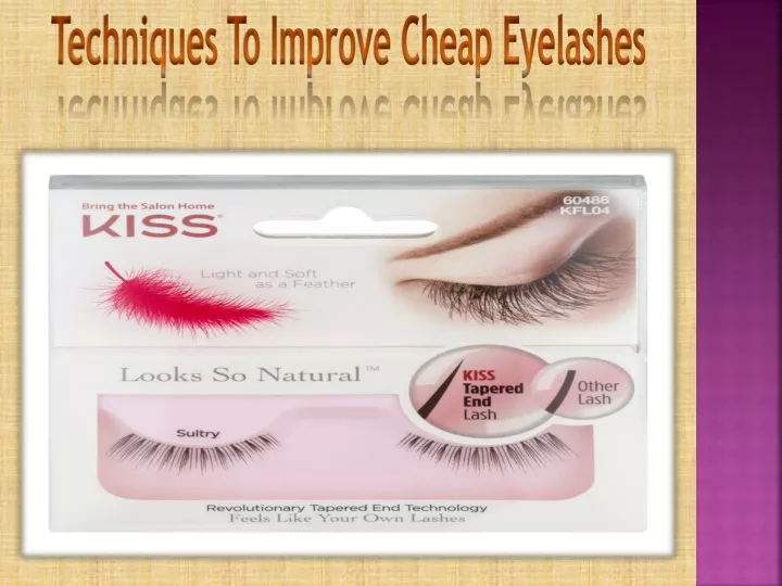 techniques to improve cheap eyelashes