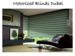 Motorized Blinds Dubai