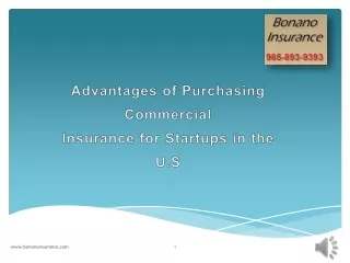Advantages of Purchasing Commercial Insurance for Startups in the U.S