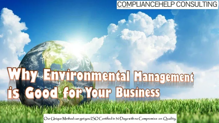 why environmental management is good for your
