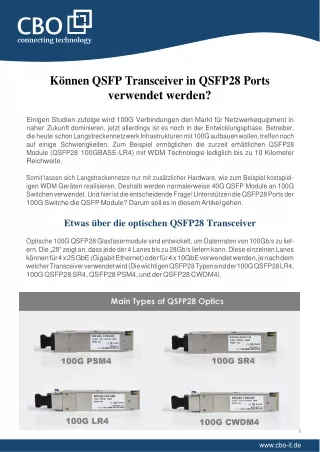 Direktanschlusskabel OSFP