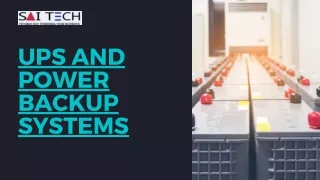 UPS and Power Backup Systems