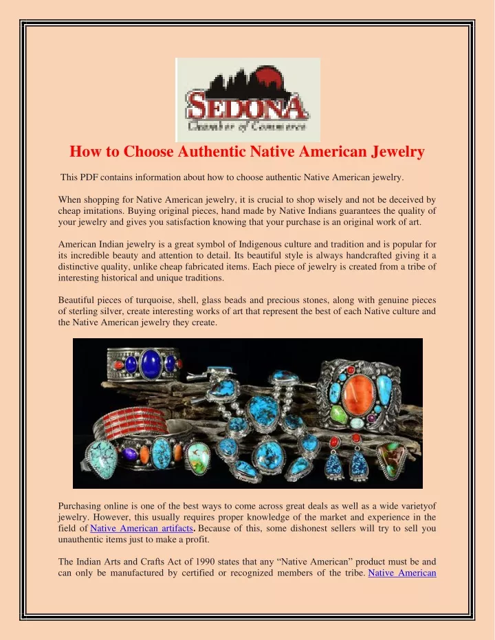 how to choose authentic native american jewelry