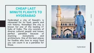 Cheap Last Minute Flights To Hyderabad