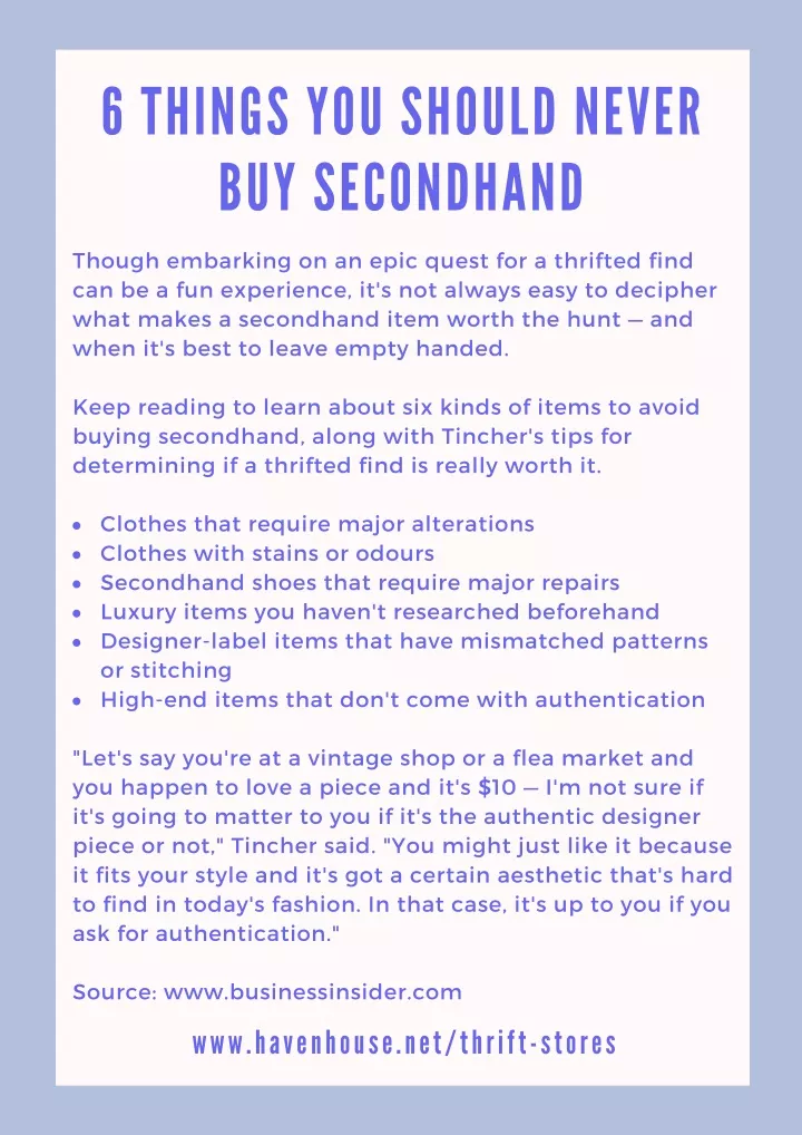 6 things you should never buy secondh a nd