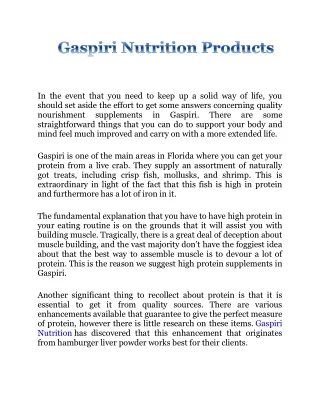 Gaspari Nutrition Products Online