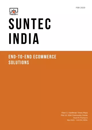 SunTec India end-to-end eCommerce Solutions