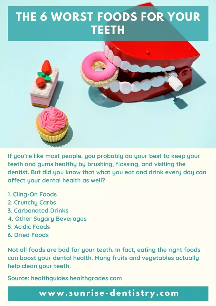 the 6 worst foods for your teeth