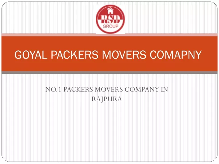 goyal packers movers comapny