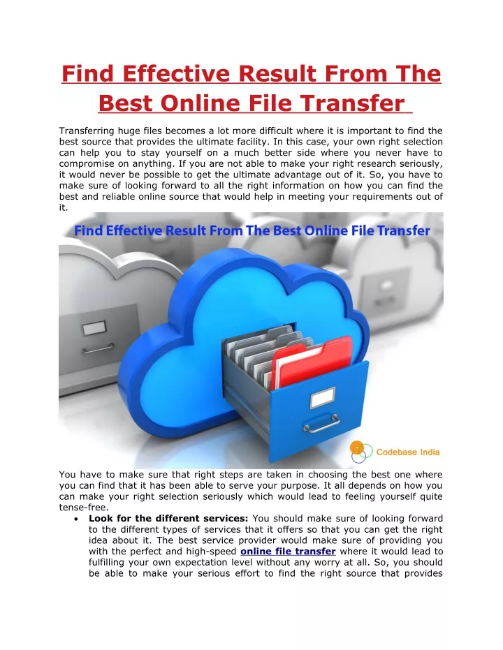 find effective result from the best online file