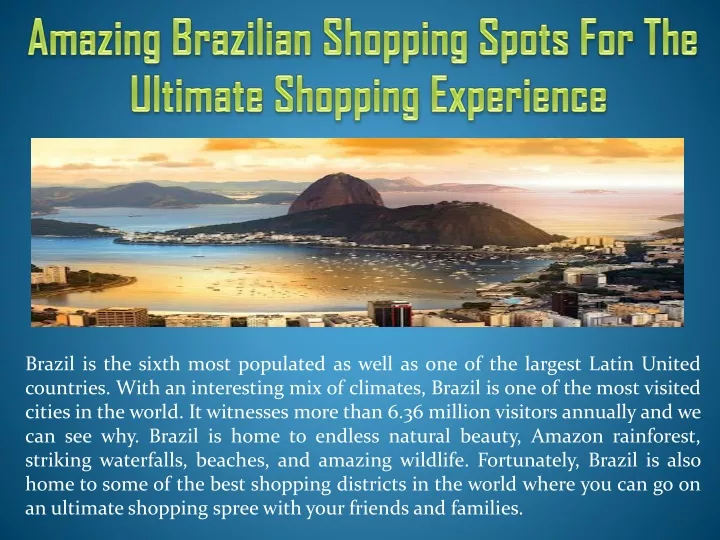 amazing brazilian shopping spots for the ultimate
