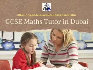 GCSE Maths Tutor in Dubai