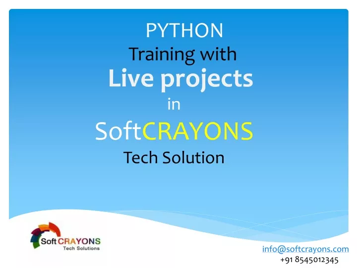 python training with live projects