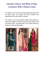 Churidar Salwar Suit with a Modern Twist - slide 1