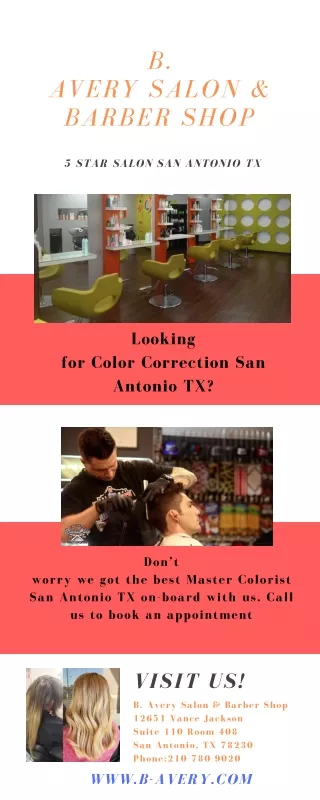 Master Colorist San Antonio TX