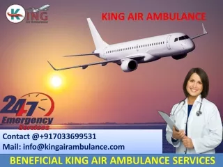 Classy Air Ambulance in Silchar and Lucknow-King Air Ambulance