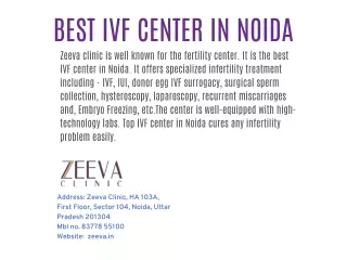 Zeeva Clinic | Best IVF Center in Noida