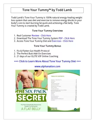 (PDF) Tone Your Tummy Exercises System PDF Download: Todd Lamb