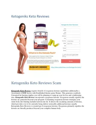 Ketogeniks Keto Reviews