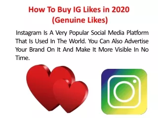How To Buy IG Likes in 2020 (Genuine Likes)