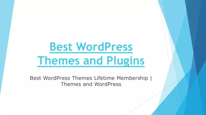 best wordpress themes and plugins