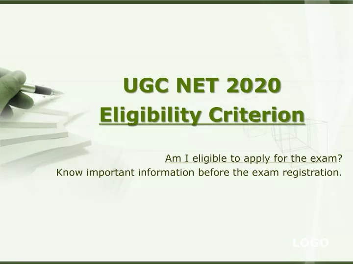 ugc net 2020 eligibility criterion